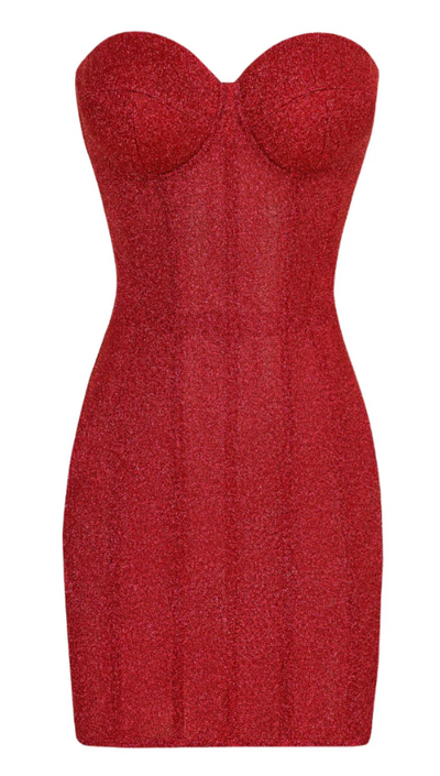 Rylie | Glittering Strapless Dress