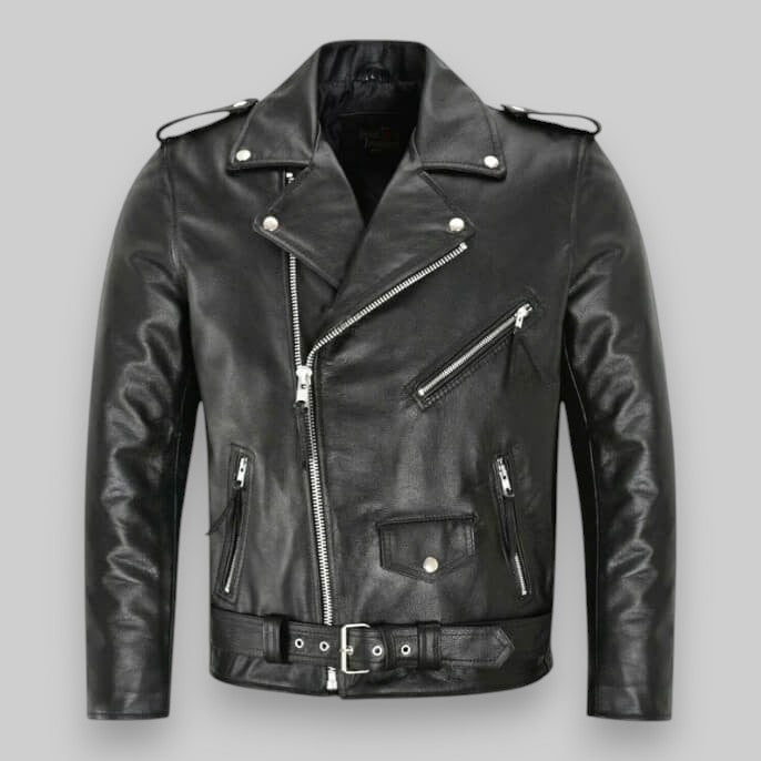 Massimo | Synthetic Leather Biker Jacket