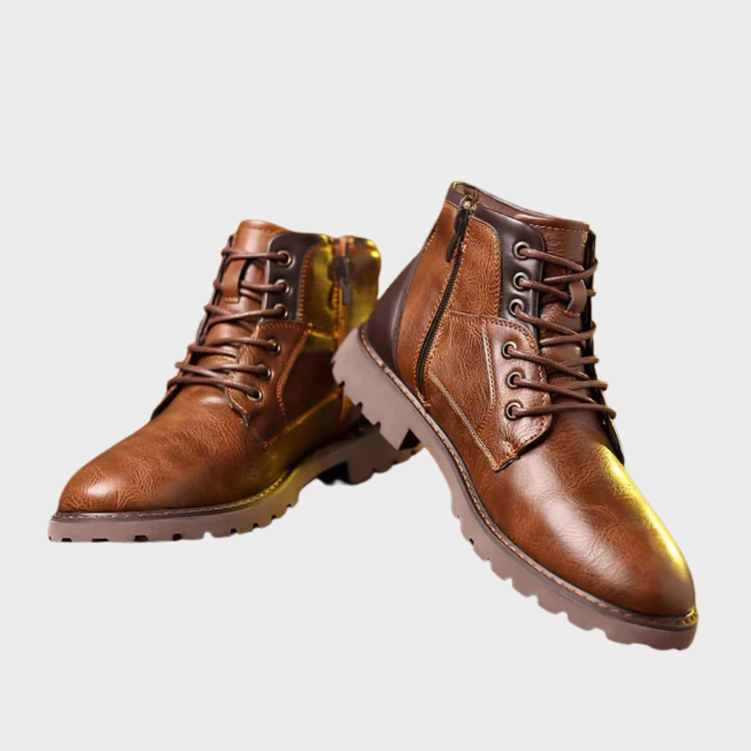Brody | Lace-Up Boots Made of Durable Material