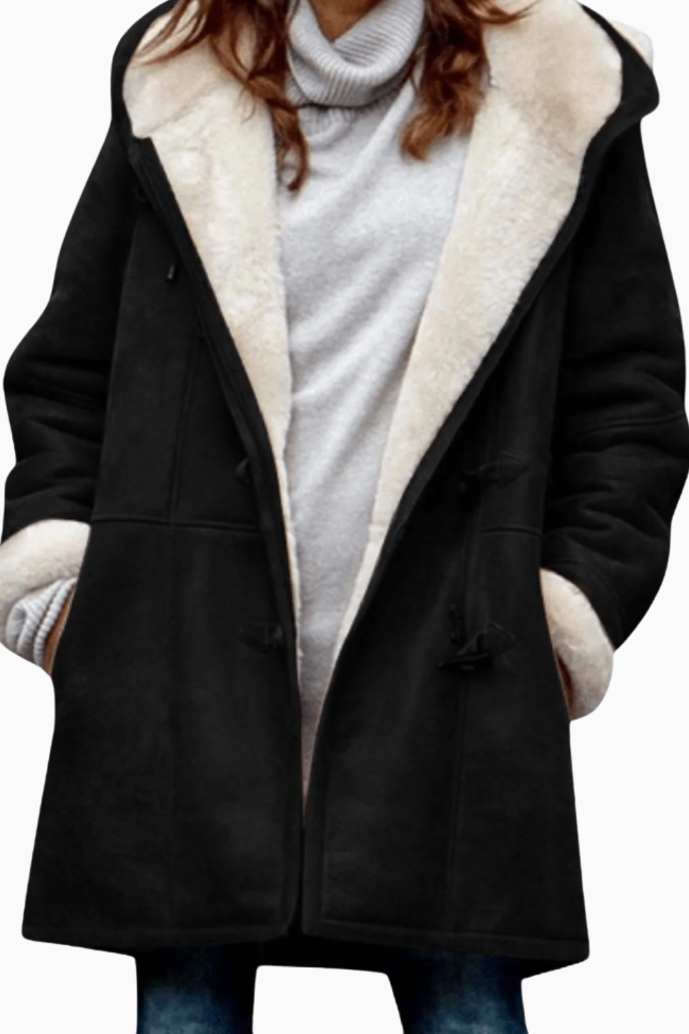 Amelia | Premium Suede Fleece Hooded Jacket