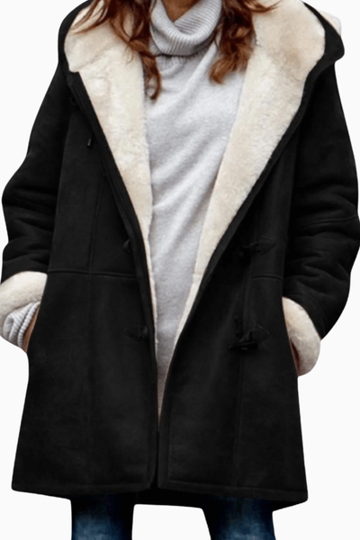 Amelia | Premium Suede Fleece Hooded Jacket