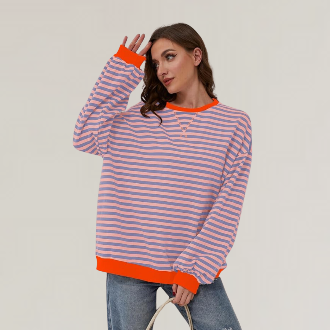 Zoe - Oversized Striped Sweater
