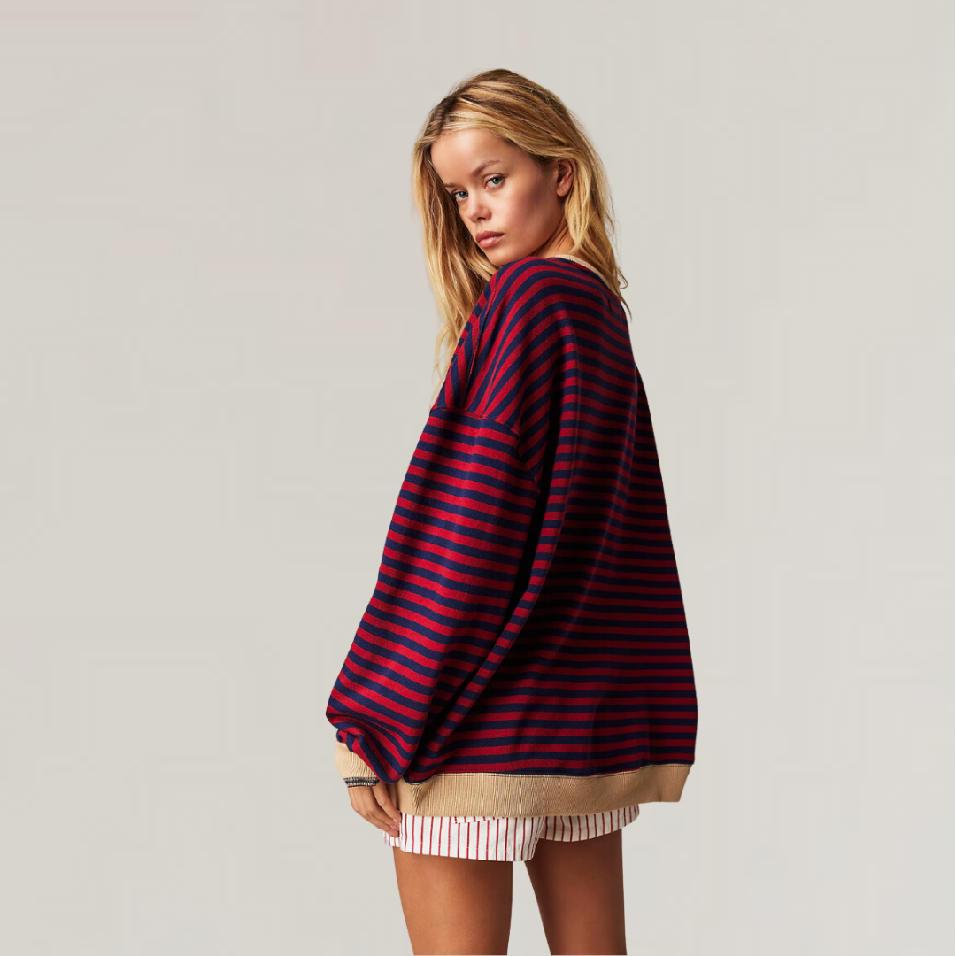 Zoe - Oversized Striped Sweater