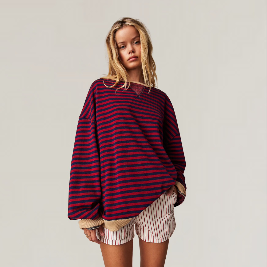 Zoe - Oversized Striped Sweater