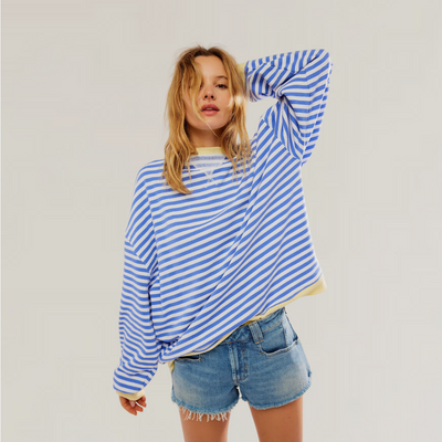 Zoe - Oversized Striped Sweater