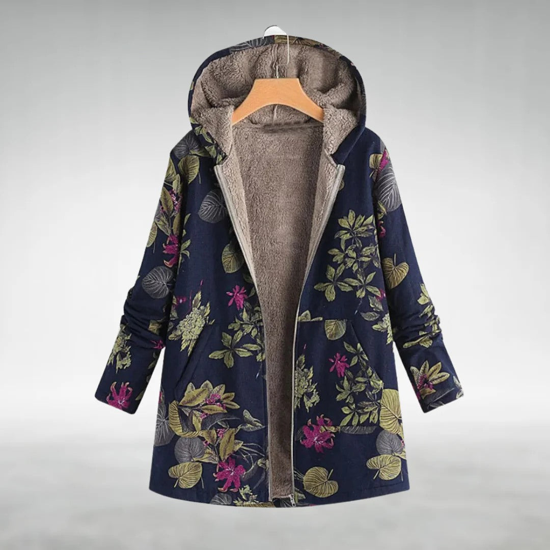 Hazel - Floral Fleece Jacket