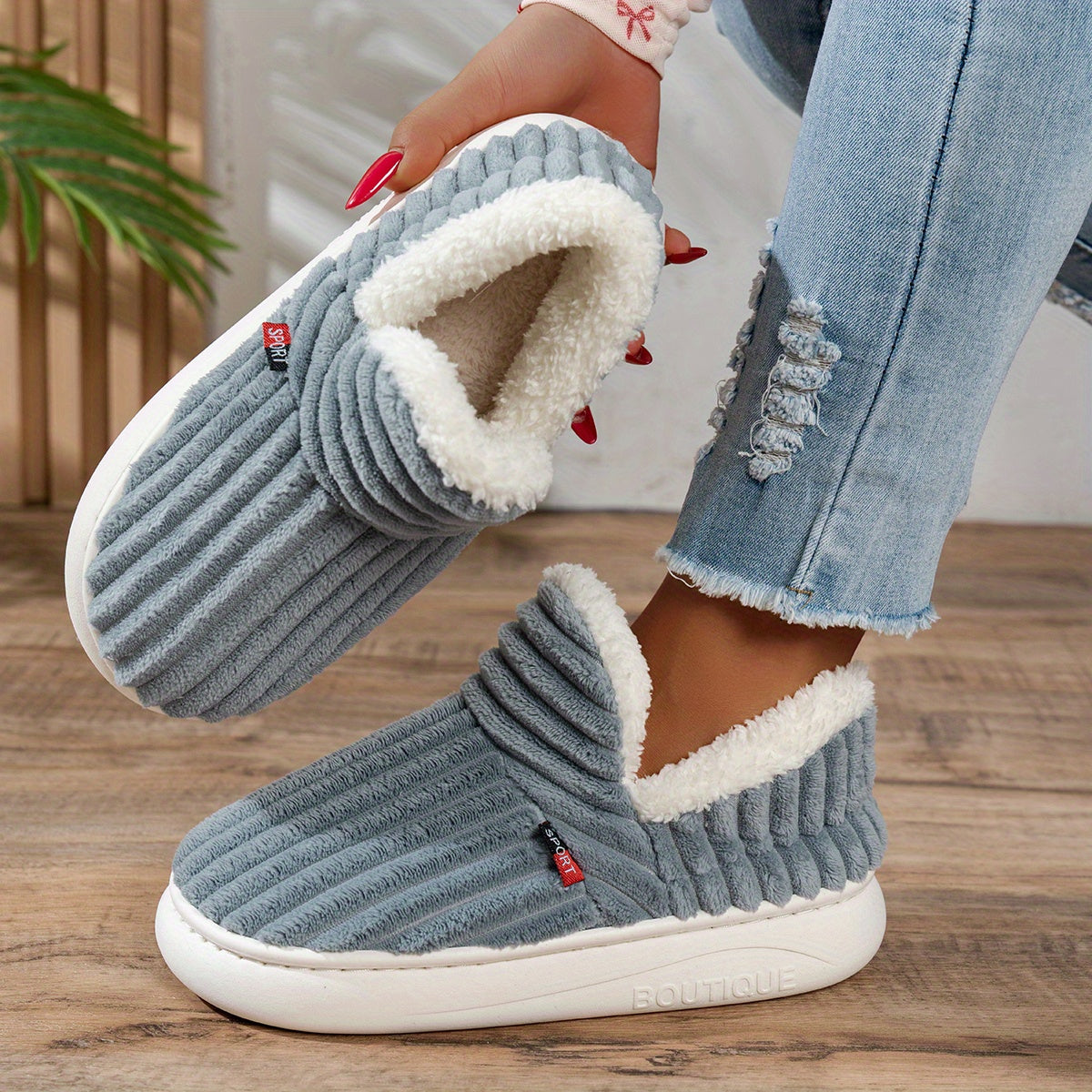 CozyStep – Plush Home Slippers