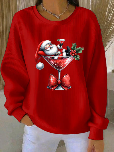 Marta - Christmas Sweater with Fun Santa Design