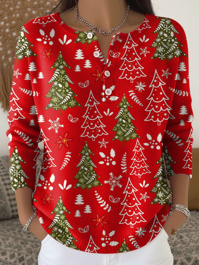 Nerea | Christmas Sweater with Buttons