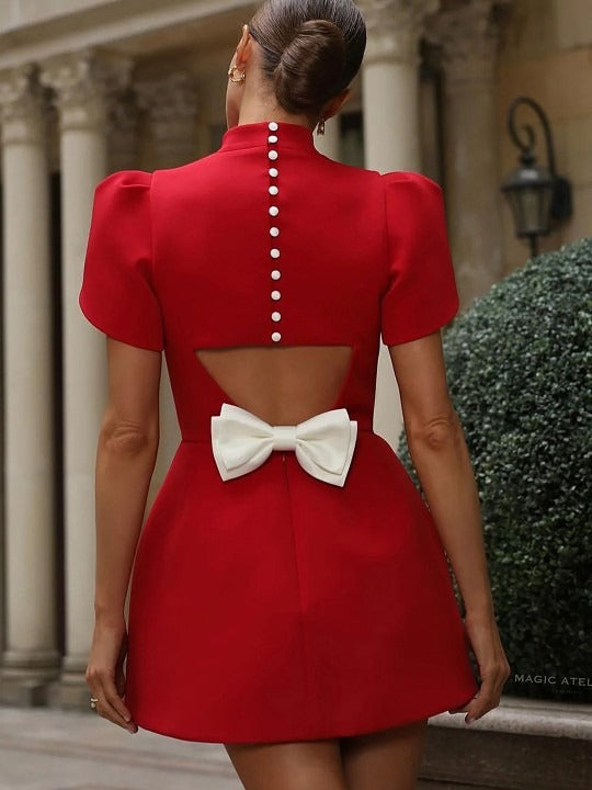 Sally - Mini Dress with Bow