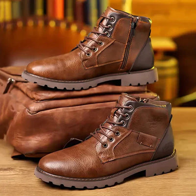 Brody | Lace-Up Boots Made of Durable Material