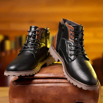 Brody | Lace-Up Boots Made of Durable Material
