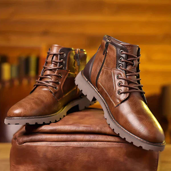 Brody | Lace-Up Boots Made of Durable Material