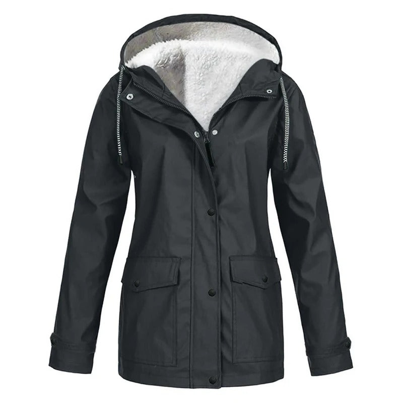 Sophie - Windproof Hooded Rain Jacket (Plus Size Available)